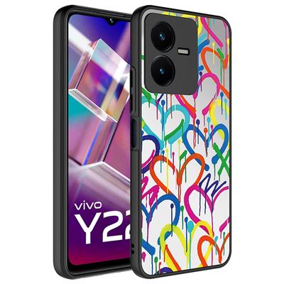 Vivo Y35 Uyumlu Kılıf Aynalı Desenli Kamera Korumalı Parlak Zore Mirror Kapak