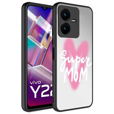 Vivo Y35 Uyumlu Kılıf Aynalı Desenli Kamera Korumalı Parlak Zore Mirror Kapak