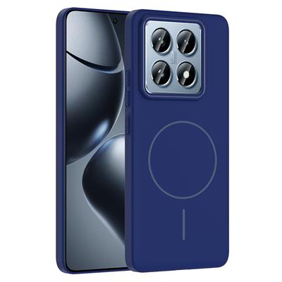 Xiaomi 14T Pro Uyumlu Kılıf M-safe Şarj Özellikli Zore Ruby Sert Kapak