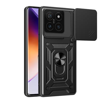 Xiaomi 14T Pro Uyumlu Kılıf Magnetik Standlı Kamera Korumalı Zore Sürgülü Vega Kapak