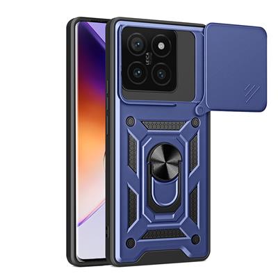 Xiaomi 14T Uyumlu Kılıf Magnetik Standlı Kamera Korumalı Zore Sürgülü Vega Kapak