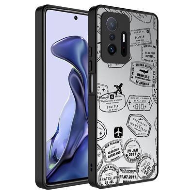 Xiaomi Mi 11T 5G Uyumlu Kılıf Aynalı Desenli Kamera Korumalı Parlak Zore Mirror Kapak