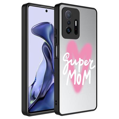 Xiaomi Mi 11T Pro 5G Uyumlu Kılıf Aynalı Desenli Kamera Korumalı Parlak Zore Mirror Kapak