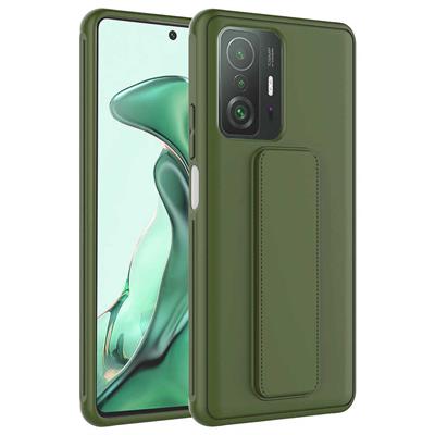 Xiaomi Mi 11T Pro 5G Uyumlu Kılıf Zore Qstand Kapak