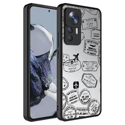 Xiaomi Mi 12T Pro Uyumlu Kılıf Aynalı Desenli Kamera Korumalı Parlak Zore Mirror Kapak