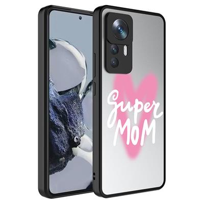 Xiaomi Mi 12T Uyumlu Kılıf Aynalı Desenli Kamera Korumalı Parlak Zore Mirror Kapak