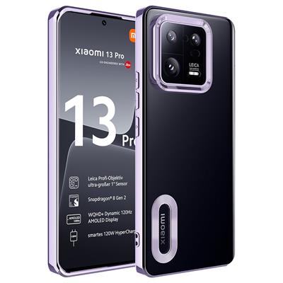 Xiaomi Mi 13 Pro Uyumlu Kılıf Kamera Korumalı Logo Gösteren Zore Omega Kapak
