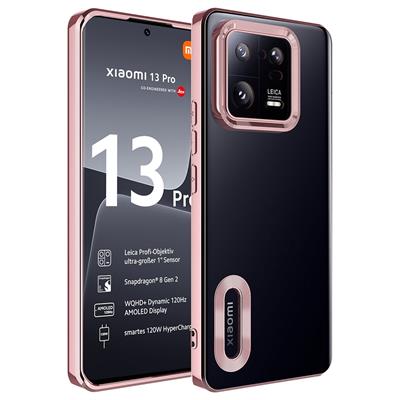 Xiaomi Mi 13 Pro Uyumlu Kılıf Kamera Korumalı Logo Gösteren Zore Omega Kapak