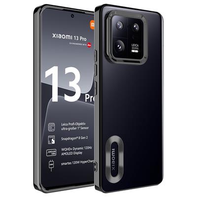 Xiaomi Mi 13 Pro Uyumlu Kılıf Kamera Korumalı Logo Gösteren Zore Omega Kapak