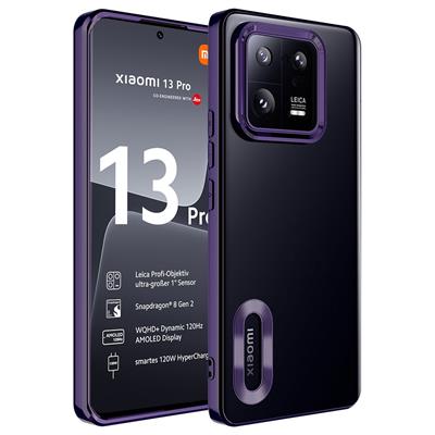 Xiaomi Mi 13 Pro Uyumlu Kılıf Kamera Korumalı Logo Gösteren Zore Omega Kapak