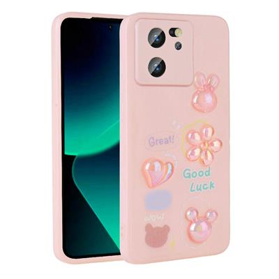 Xiaomi Mi 13T Uyumlu Kılıf Kabartma Figürlü Parlak Zore Toys Silikon Kapak