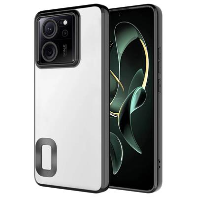 Xiaomi Mi 13T Uyumlu Kılıf Kamera Korumalı Logo Gösteren Zore Omega Kapak
