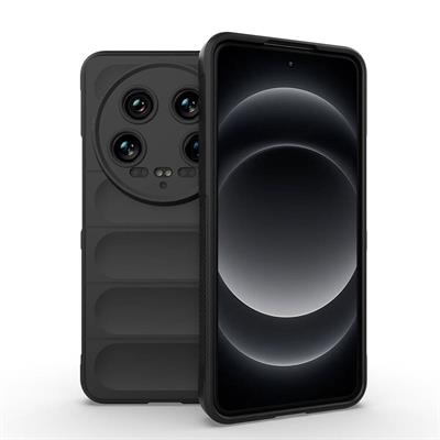 Xiaomi Mi 14 Ultra Uyumlu Kılıf Esnek TPU Oyuklu Arka Yüzey Tasarımlı Zore Etnik Silikon Kapak