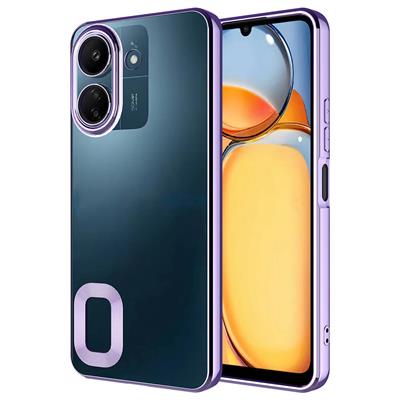 Xiaomi Poco C65 Uyumlu Kılıf Kamera Korumalı Logo Gösteren Zore Omega Kapak