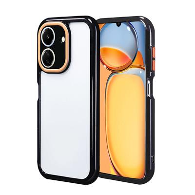 Xiaomi Poco C65 Uyumlu Kılıf Kamera Korumalı Renkli Kenar ve Çerçeve Tasarımlı Zore Vitamin Kapak