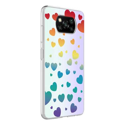 Xiaomi Poco X3 Uyumlu Kılıf Zore M-Blue Desenli Kapak
