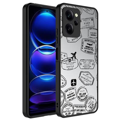 Xiaomi Poco X5 Pro Uyumlu Kılıf Aynalı Desenli Kamera Korumalı Parlak Zore Mirror Kapak