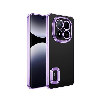 Xiaomi Poco X7 Uyumlu Kılıf Kamera Korumalı Logo Gösteren Zore Omega Kapak