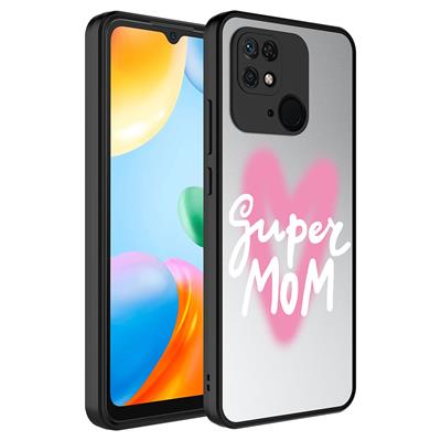 Xiaomi Redmi 10C Uyumlu Kılıf Aynalı Desenli Kamera Korumalı Parlak Zore Mirror Kapak