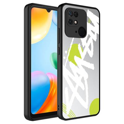 Xiaomi Redmi 10C Uyumlu Kılıf Aynalı Desenli Kamera Korumalı Parlak Zore Mirror Kapak