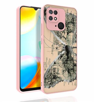 Xiaomi Redmi 10C Uyumlu Kılıf Desenli Kamera Korumalı Parlak Zore Nora Kapak