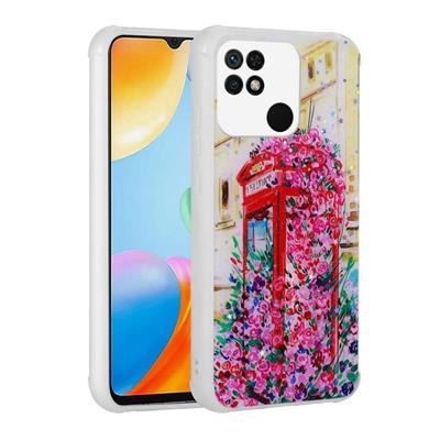 Xiaomi Redmi 10C Uyumlu Kılıf Simli Desenli Kamera Korumalı Parlak Zore Popy Kapak
