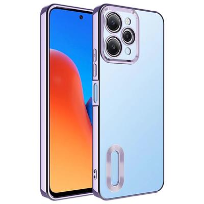 Xiaomi Redmi 12 Uyumlu Kılıf Kamera Korumalı Logo Gösteren Zore Omega Kapak