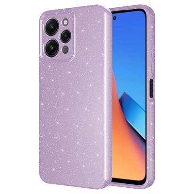 Xiaomi Redmi 12 Uyumlu Kılıf Kamera Korumalı Simli Lüks Zore Koton Kapak