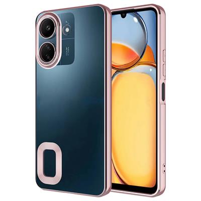 Xiaomi Redmi 13C Uyumlu Kılıf Kamera Korumalı Logo Gösteren Zore Omega Kapak