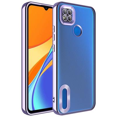 Xiaomi Redmi 9C Uyumlu Kılıf Kamera Korumalı Logo Gösteren Zore Omega Kapak