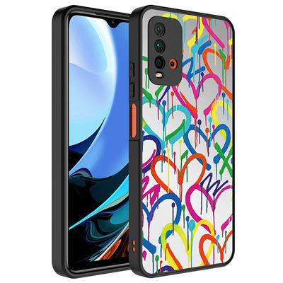 Xiaomi Redmi 9T Uyumlu Kılıf Aynalı Desenli Kamera Korumalı Parlak Zore Mirror Kapak