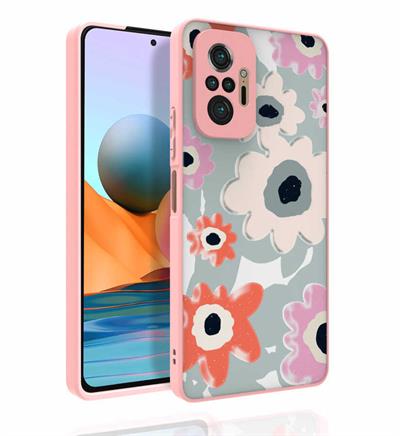 Xiaomi Redmi Note 10 Pro Uyumlu Kılıf Desenli Kamera Korumalı Parlak Zore Nora Kapak