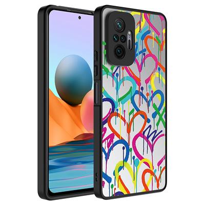 Xiaomi Redmi Note 10 Pro Uyumlu Kılıf Aynalı Desenli Kamera Korumalı Parlak Zore Mirror Kapak