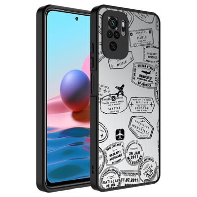 Xiaomi Redmi Note 10S Uyumlu Kılıf Aynalı Desenli Kamera Korumalı Parlak Zore Mirror Kapak