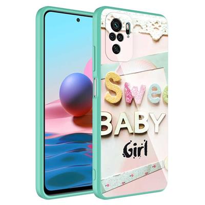 Xiaomi Redmi Note 10S Uyumlu Kılıf Kamera Korumalı Desenli Sert Silikon Zore Epoksi Kapak