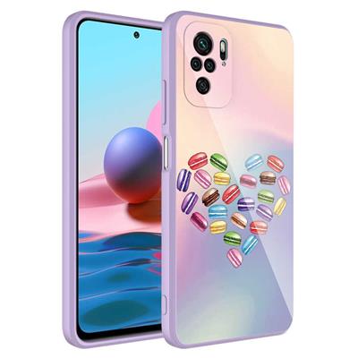 Xiaomi Redmi Note 10S Uyumlu Kılıf Kamera Korumalı Desenli Sert Silikon Zore Epoksi Kapak