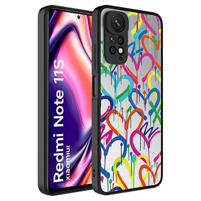 Xiaomi Redmi Note 11 Global Uyumlu Kılıf Aynalı Desenli Kamera Korumalı Parlak Zore Mirror Kapak