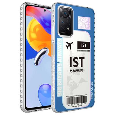Xiaomi Redmi Note 11 Pro 5G Uyumlu Kılıf Airbag Kenarlı Renkli Desenli Silikon Zore Elegans Kapak