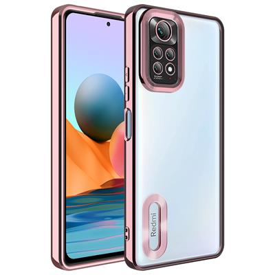 Xiaomi Redmi Note 11S Global Uyumlu Kılıf Kamera Korumalı Logo Gösteren Zore Omega Kapak