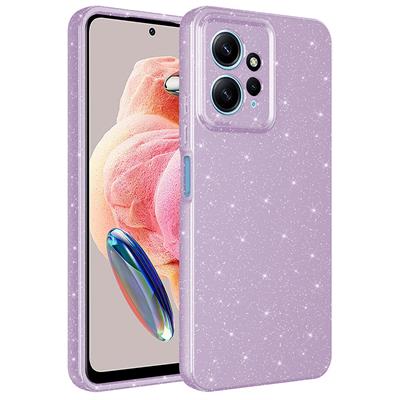 Xiaomi Redmi Note 12 4G Uyumlu Kılıf Kamera Korumalı Simli Lüks Zore Koton Kapak
