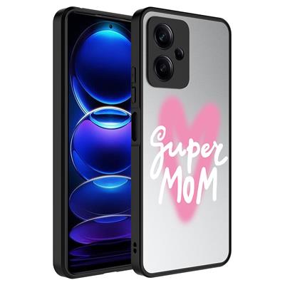 Xiaomi Redmi Note 12 5G Uyumlu Kılıf Aynalı Desenli Kamera Korumalı Parlak Zore Mirror Kapak