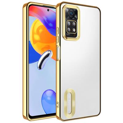 Xiaomi Redmi Note 12 Pro 4G Uyumlu Kılıf Kamera Korumalı Logo Gösteren Zore Omega Kapak