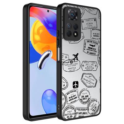 Xiaomi Redmi Note 12 Pro 4G Uyumlu Kılıf Aynalı Desenli Kamera Korumalı Parlak Zore Mirror Kapak