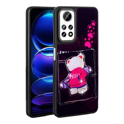 Xiaomi Redmi Note 12 Pro 4G Uyumlu Kılıf Parlayan Kabartmalı İkonik Figürlü Zore Amas Silikon Kapak