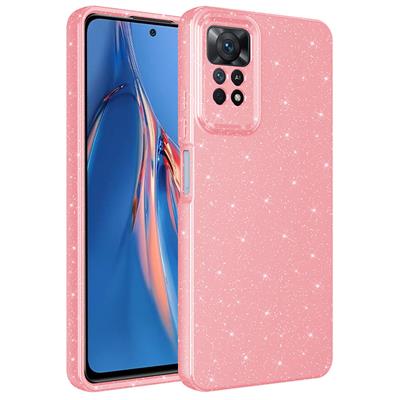 Xiaomi Redmi Note 12 Pro 4G Uyumlu Kılıf Kamera Korumalı Simli Lüks Zore Koton Kapak