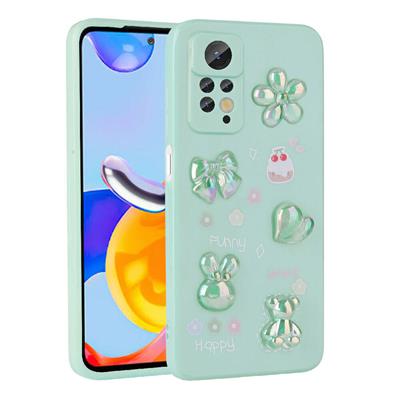 Xiaomi Redmi Note 12 Pro 4G Uyumlu Kılıf Kabartma Figürlü Parlak Zore Toys Silikon Kapak