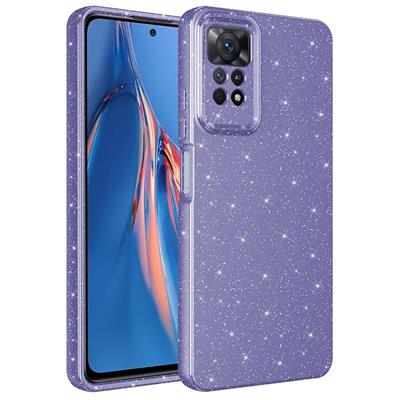 Xiaomi Redmi Note 12 Pro 4G Uyumlu Kılıf Kamera Korumalı Simli Lüks Zore Koton Kapak