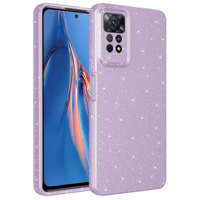 Xiaomi Redmi Note 12 Pro 4G Uyumlu Kılıf Kamera Korumalı Simli Lüks Zore Koton Kapak