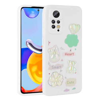 Xiaomi Redmi Note 12 Pro 4G Uyumlu Kılıf Kabartma Figürlü Parlak Zore Toys Silikon Kapak