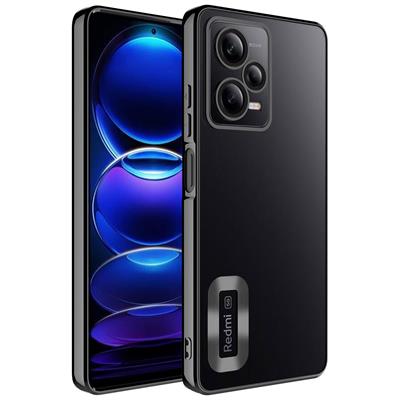 Xiaomi Redmi Note 12 Pro 5G Uyumlu Kılıf Kamera Korumalı Logo Gösteren Zore Omega Kapak